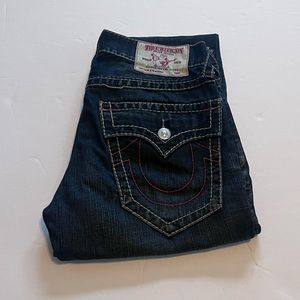 True religion super T straight jeans size 30 (actual measurement)